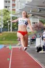 Lisa Ferguson 3rd in the long jump at the Scottish Championships, Scotstoun  Stadium, Glasgow.